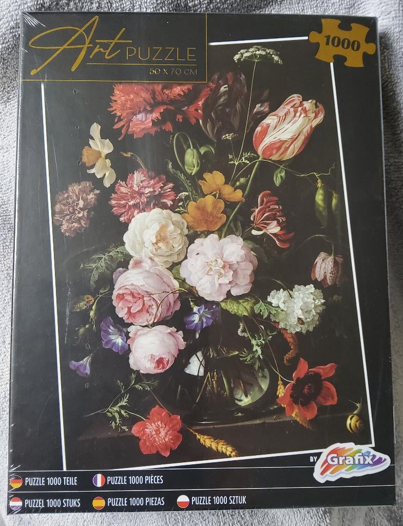 NIEUW,  Art Puzzle,  stilleven met bloemen, 1000 stukjes, Ophalen of Verzenden, 500 t/m 1500 stukjes, Nieuw, Legpuzzel
