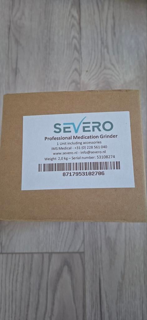 Severo medicijn tablet vermaler/ vergruizer, Ophalen of Verzenden, Nieuw