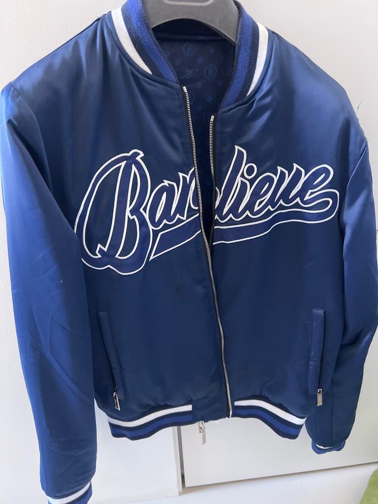 Banlieue bomberjack Maat M, Kleding | Heren, Jassen | Winter, Ophalen of Verzenden, Zo goed als nieuw, Maat 48/50 (M), Blauw
