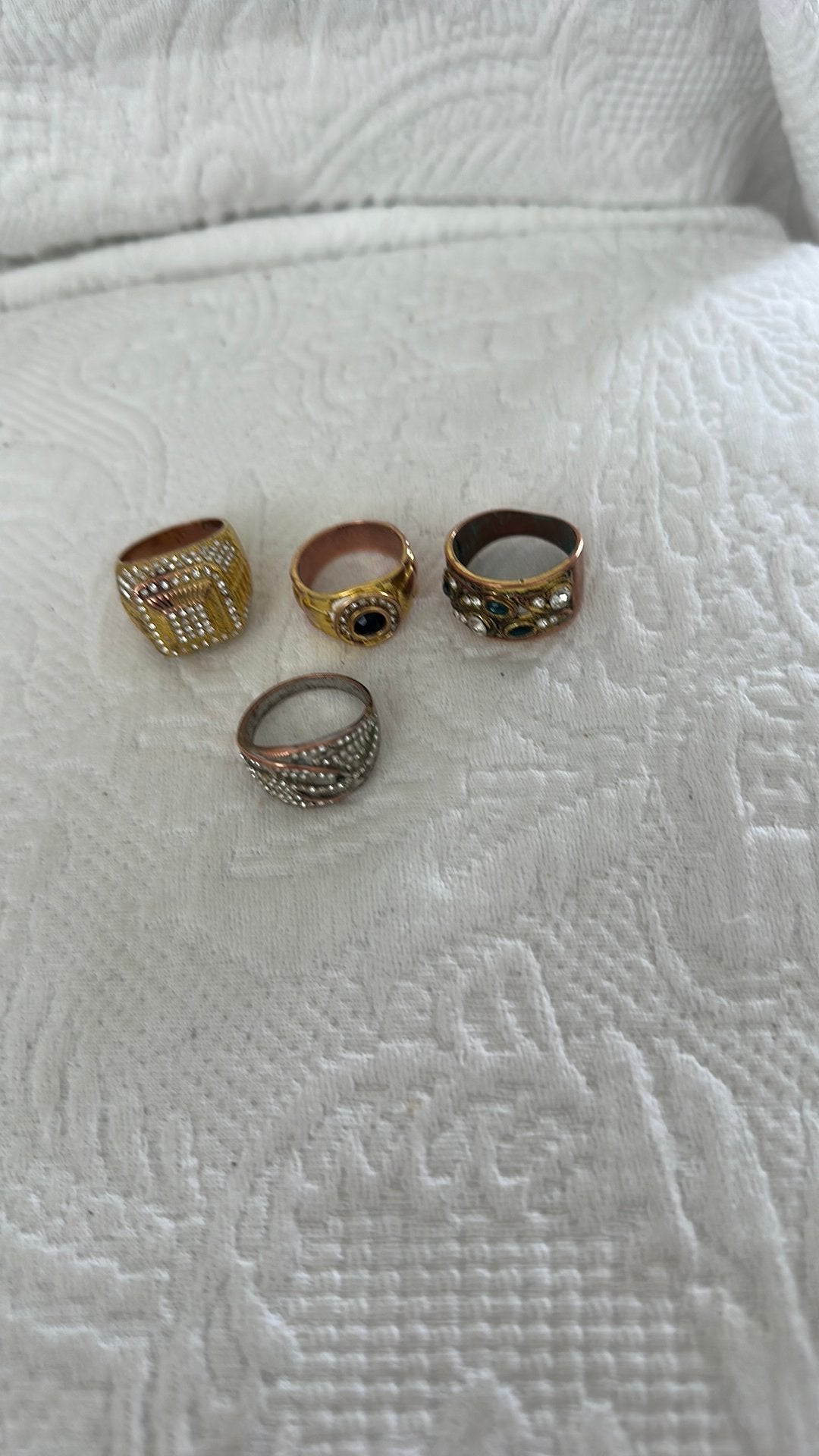 Heren ringen geen edelmetalen, Sieraden, Tassen en Uiterlijk, Ringen, 20 of groter, Heer, Ophalen of Verzenden, Zo goed als nieuw