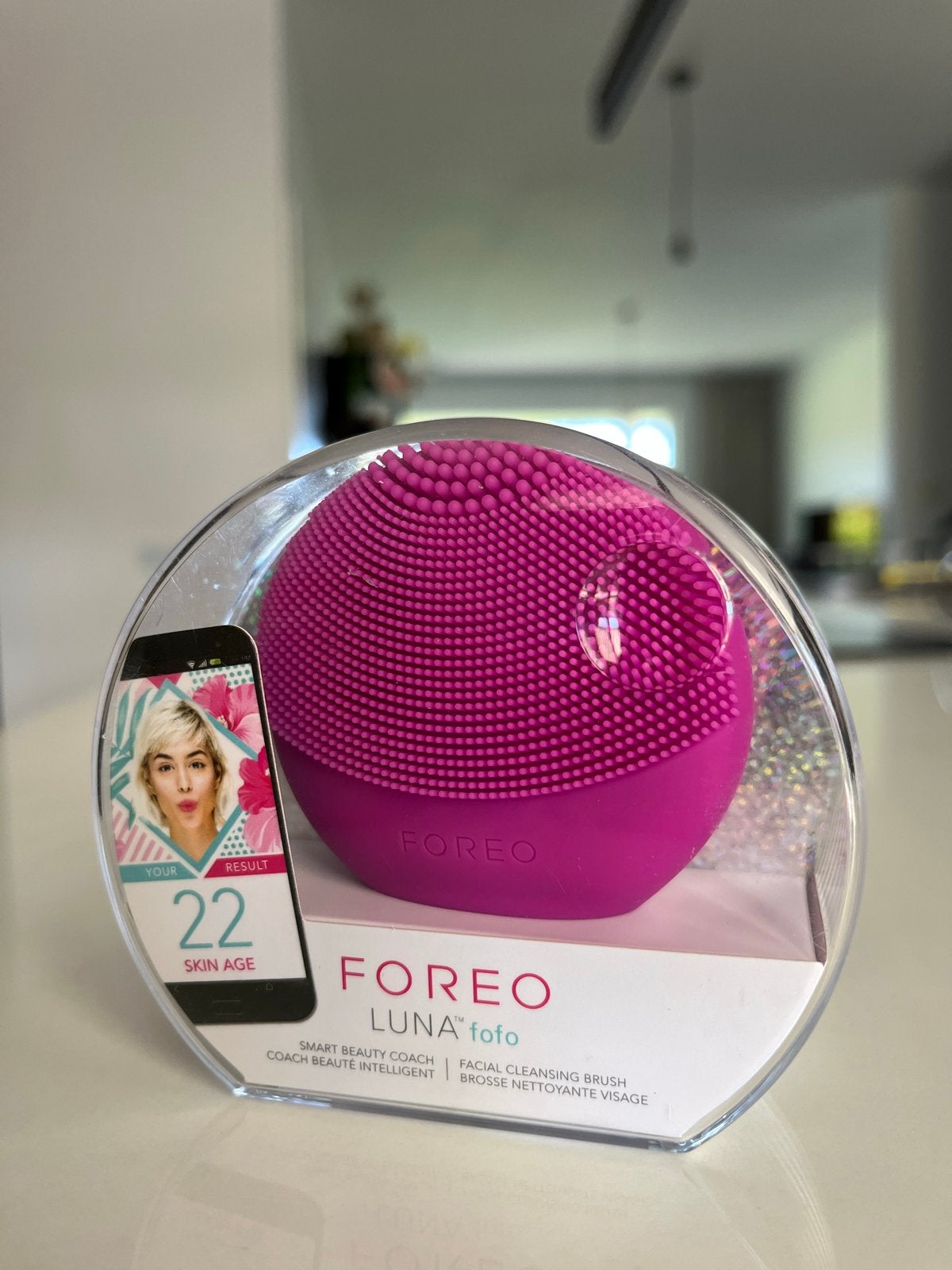 FOREO LUNA fofo Purple - Smart gezichtsreinigingsborstel, Sieraden, Tassen en Uiterlijk, Uiterlijk | Gezichtsverzorging, Ophalen of Verzenden