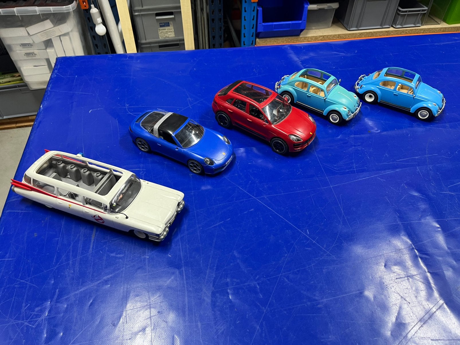 Playmobil auto’s Porsche 911 Cauenne Vw Kever Ghostbuster, Ophalen of Verzenden, Gebruikt