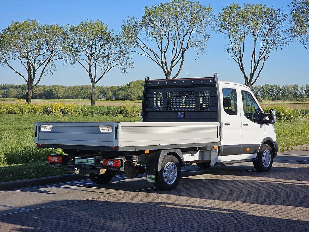 FORD TRANSIT 2.0 dub.cab open-laadbak, Auto's, Bestelauto's, Gebruikt, Euro 6, 7 stoelen, Wit