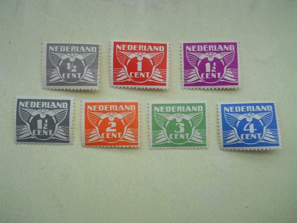 Nederland 1925 Vliegende duif Nvph169-173+175-176 ongebruikt, Postzegels en Munten, Postzegels | Nederland, Ophalen of Verzenden