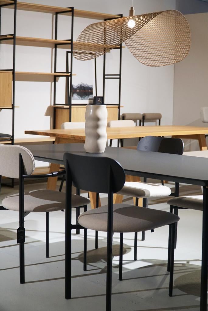 Studio HENK tafel Flyta HPL Fenix zwart, Huis en Inrichting, Tafels | Eettafels, Ophalen, 50 tot 100 cm, Vier personen, Rechthoekig
