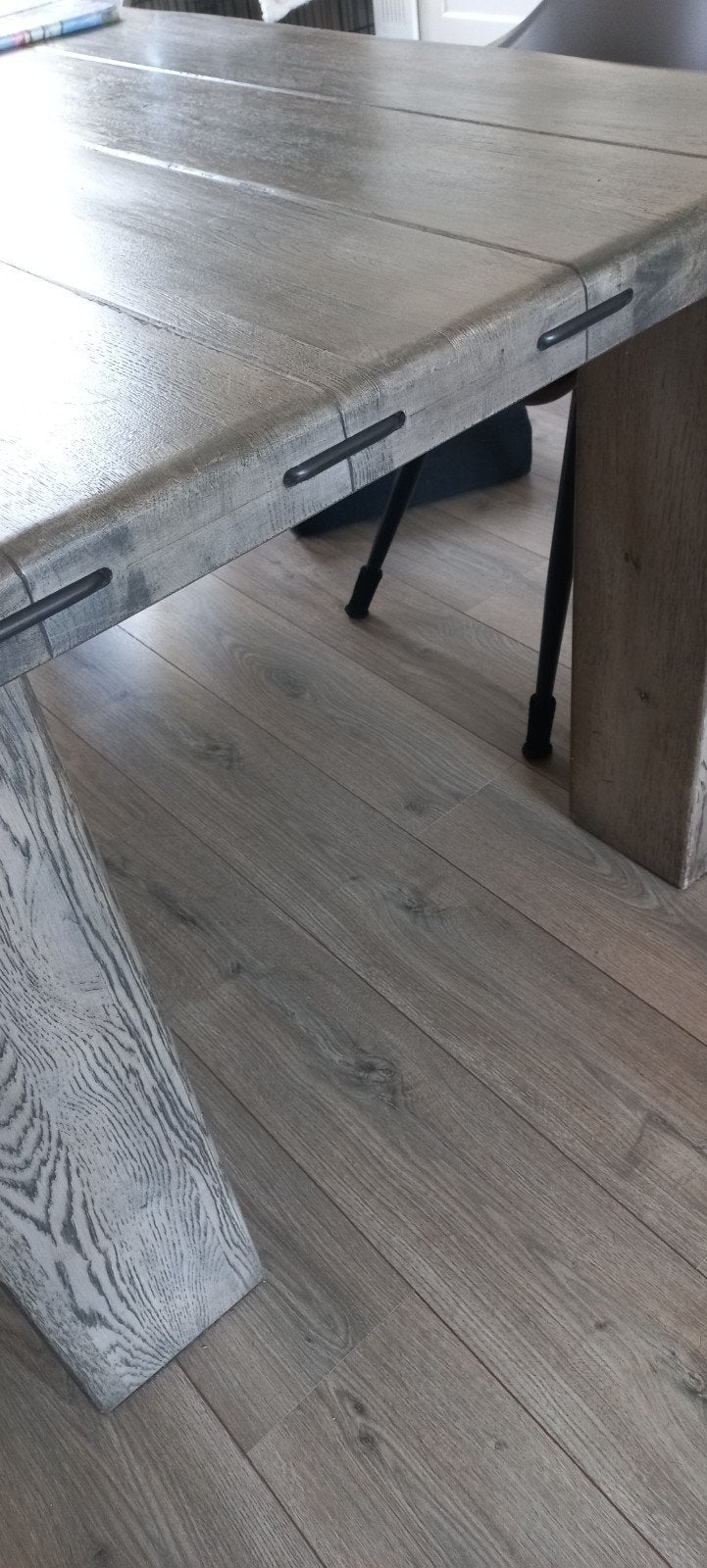 Stabiele eettafel, Huis en Inrichting, Ophalen of Verzenden, Rechthoekig, 200 cm of meer, 100 tot 150 cm