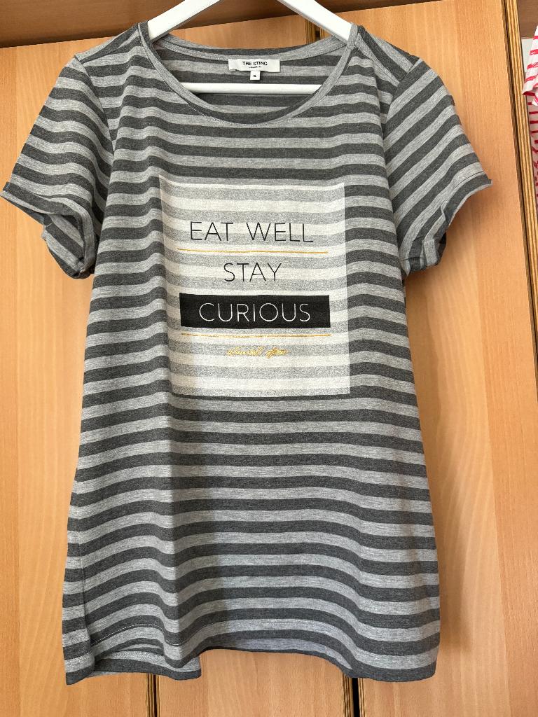 grijs gestreept t-shirt The Sting, Kleding | Dames, T-shirts, Maat 46/48 (XL) of groter, Ophalen of Verzenden, Zo goed als nieuw