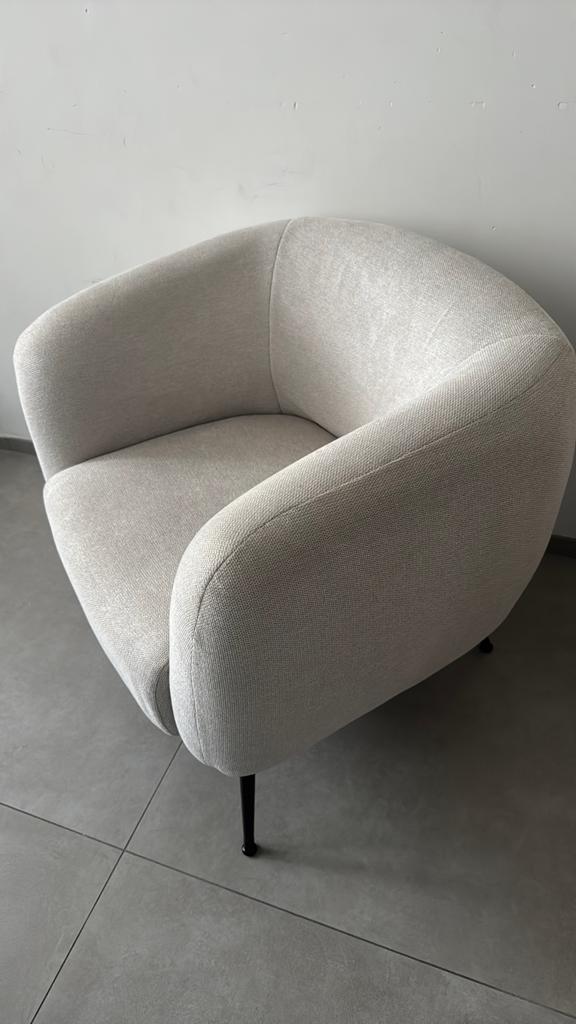 Nieuwe Fauteuil Casa Stone creme, Huis en Inrichting, Fauteuils, Ophalen, Nieuw, 75 tot 100 cm, 50 tot 75 cm