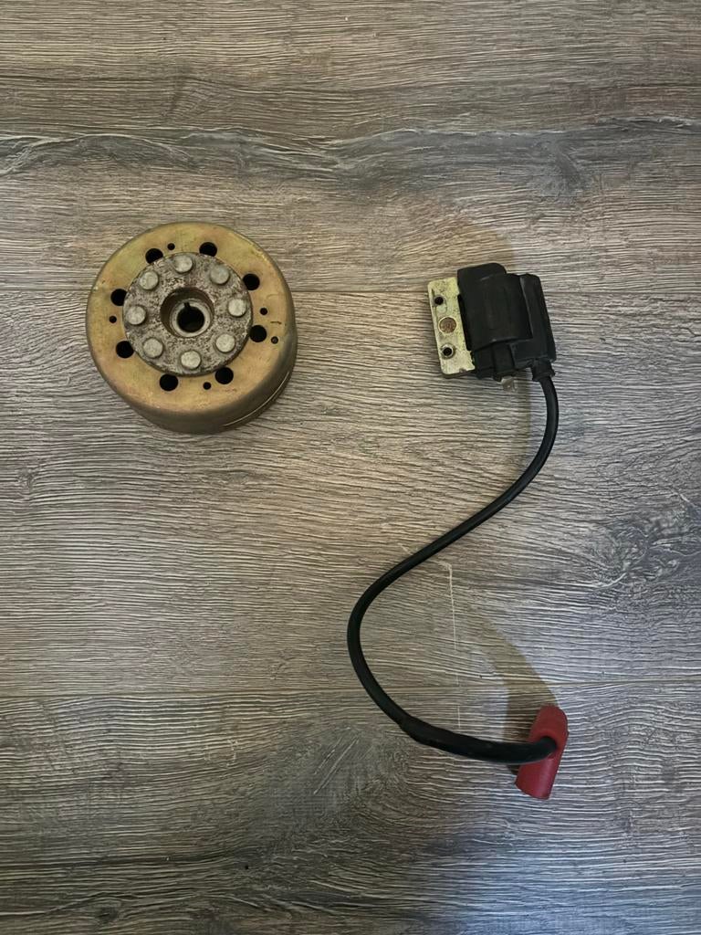 Vliegwiel runner 180 & Bobine + Bougiekabel/Dop, Ophalen, Gebruikt, Overige typen, Overige merken