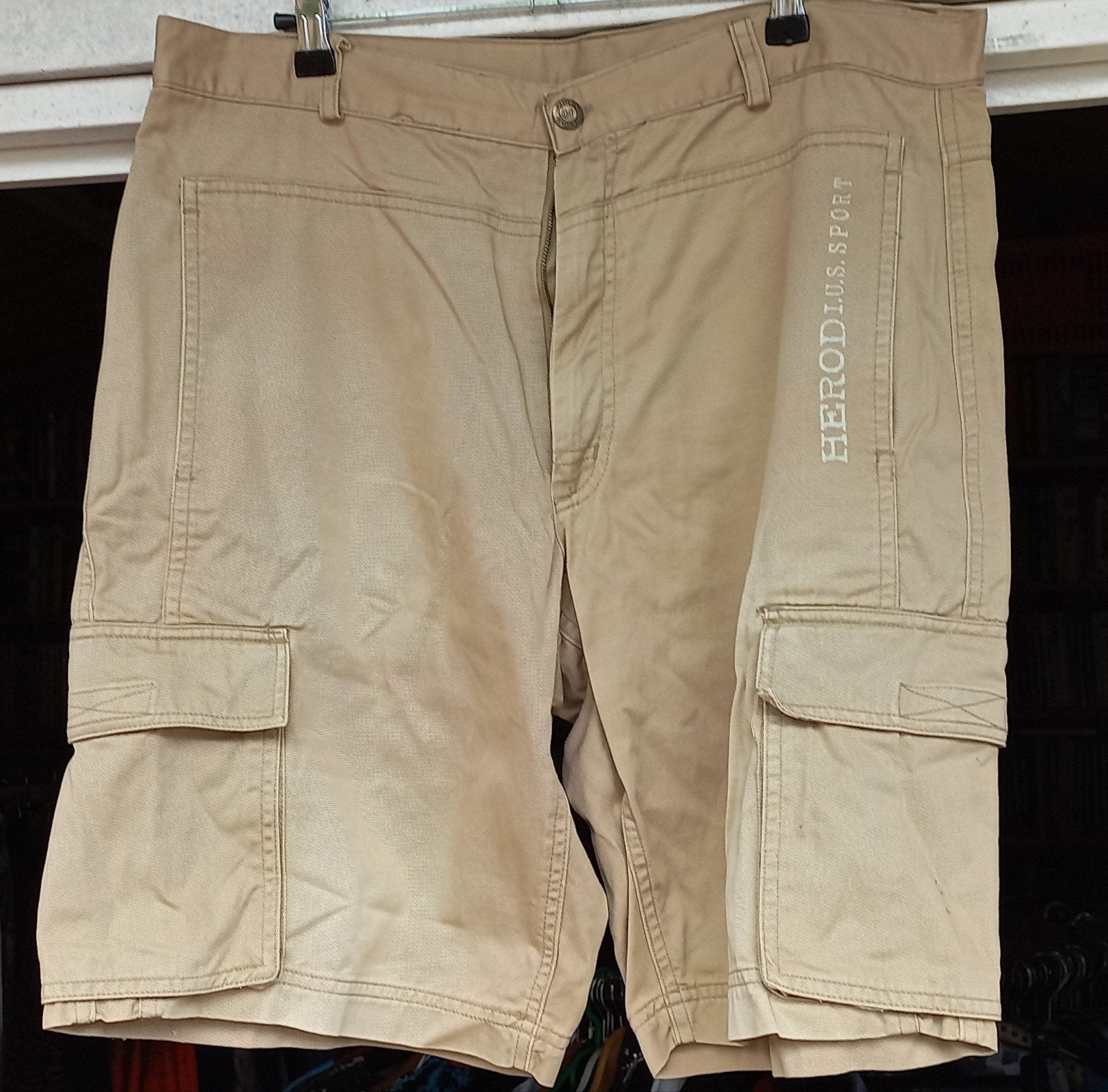 Heren Herod Sport Cargo Short - Maat 52 (L), Maat 52/54 (L), Beige, Ophalen of Verzenden, Zo goed als nieuw