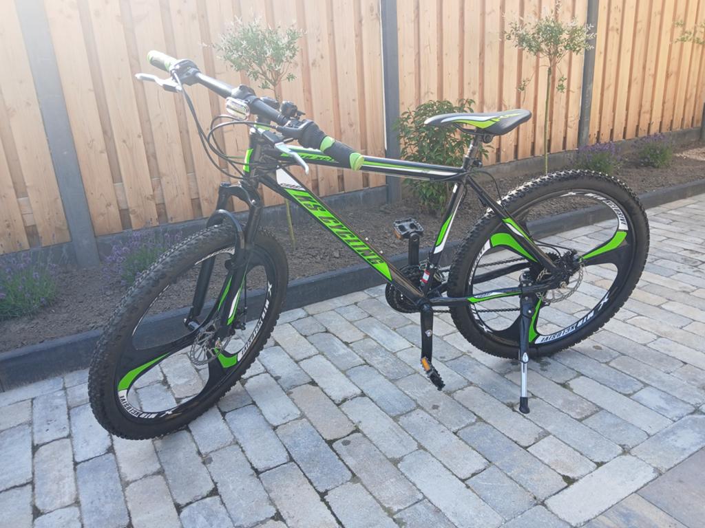 KS Cycling Mountainbike - Zwart/Groen, Zo goed als nieuw, Hardtail, Heren, 45 tot 49 cm, Zo goed als nieuw