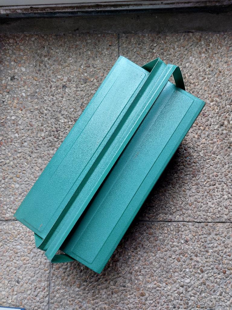 3 nieuwe groene metalen gereedschapskist, Doe-het-zelf en Verbouw, Gereedschapskisten, Ophalen, Nieuw