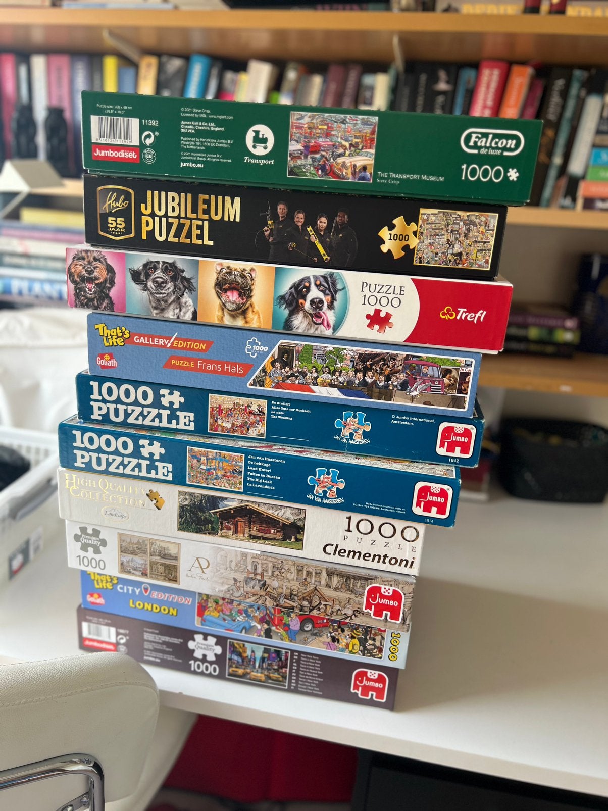 Legpuzzels, Ophalen, 500 t/m 1500 stukjes, Zo goed als nieuw