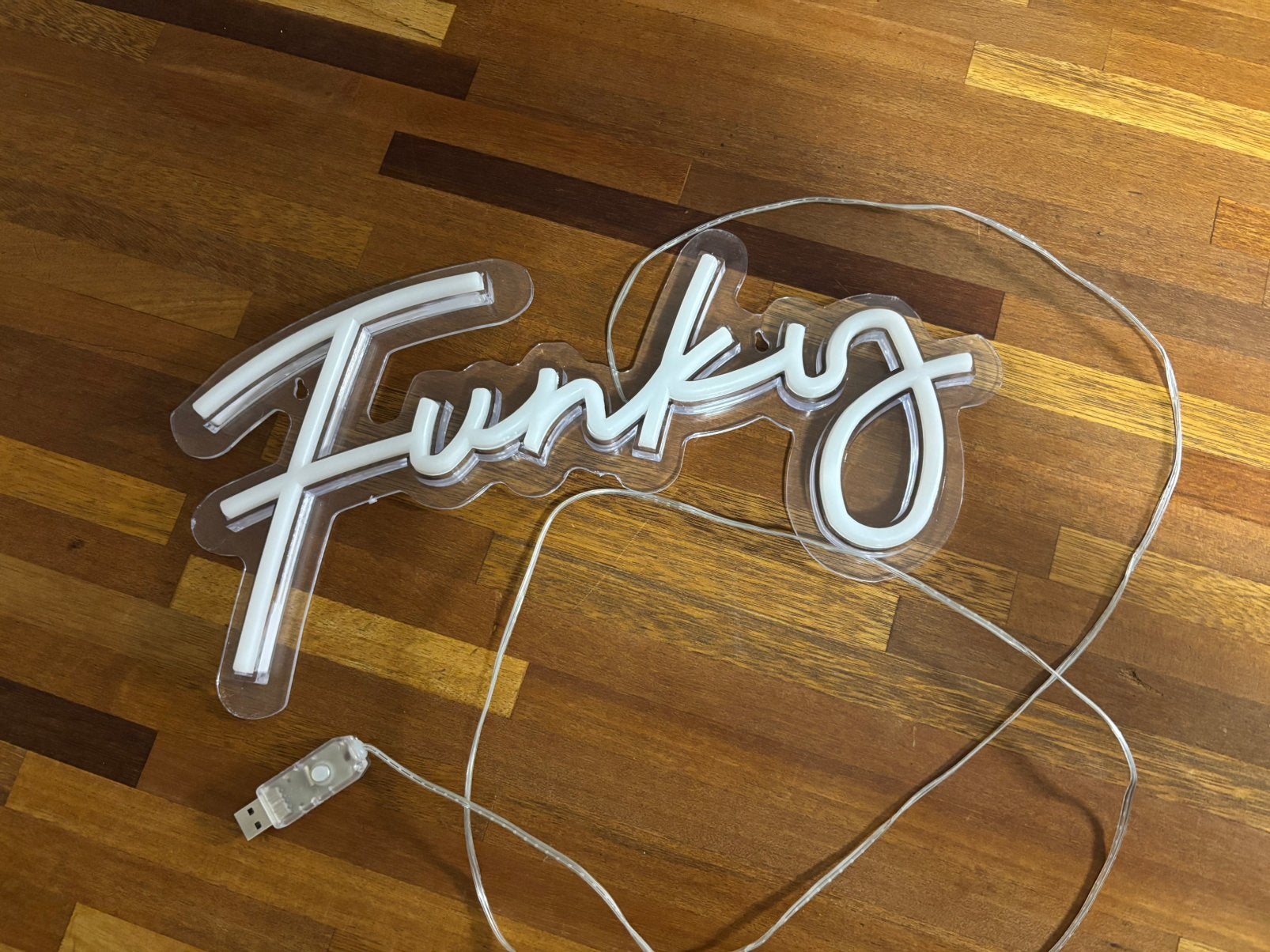 Neon led lamp “funky”, Ophalen of Verzenden, Zo goed als nieuw