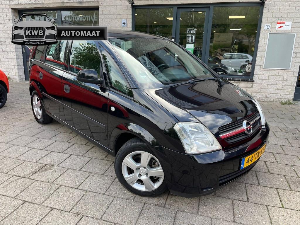 Opel Meriva 1.6-16V Cosmo Automaat Trekhaak Apk (bj 2004), Auto's, Automaat, Gebruikt, 4 cilinders, Zwart