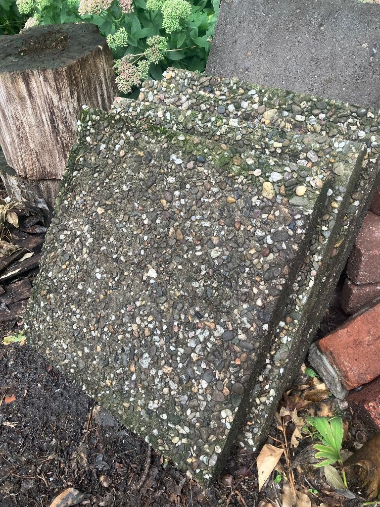 Grindtegels 50x50 cm, 39 stuks, Tuin en Terras, Ophalen, Gebruikt, 5 tot 10 m², Beton