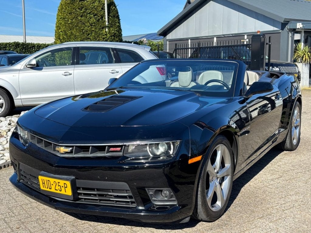 Chevrolet Camaro Convertible 6.2 V8 SS Automaat Zwart 2014 F, Auto's, Chevrolet, Automaat, Gebruikt, Cabriolet, 4 stoelen