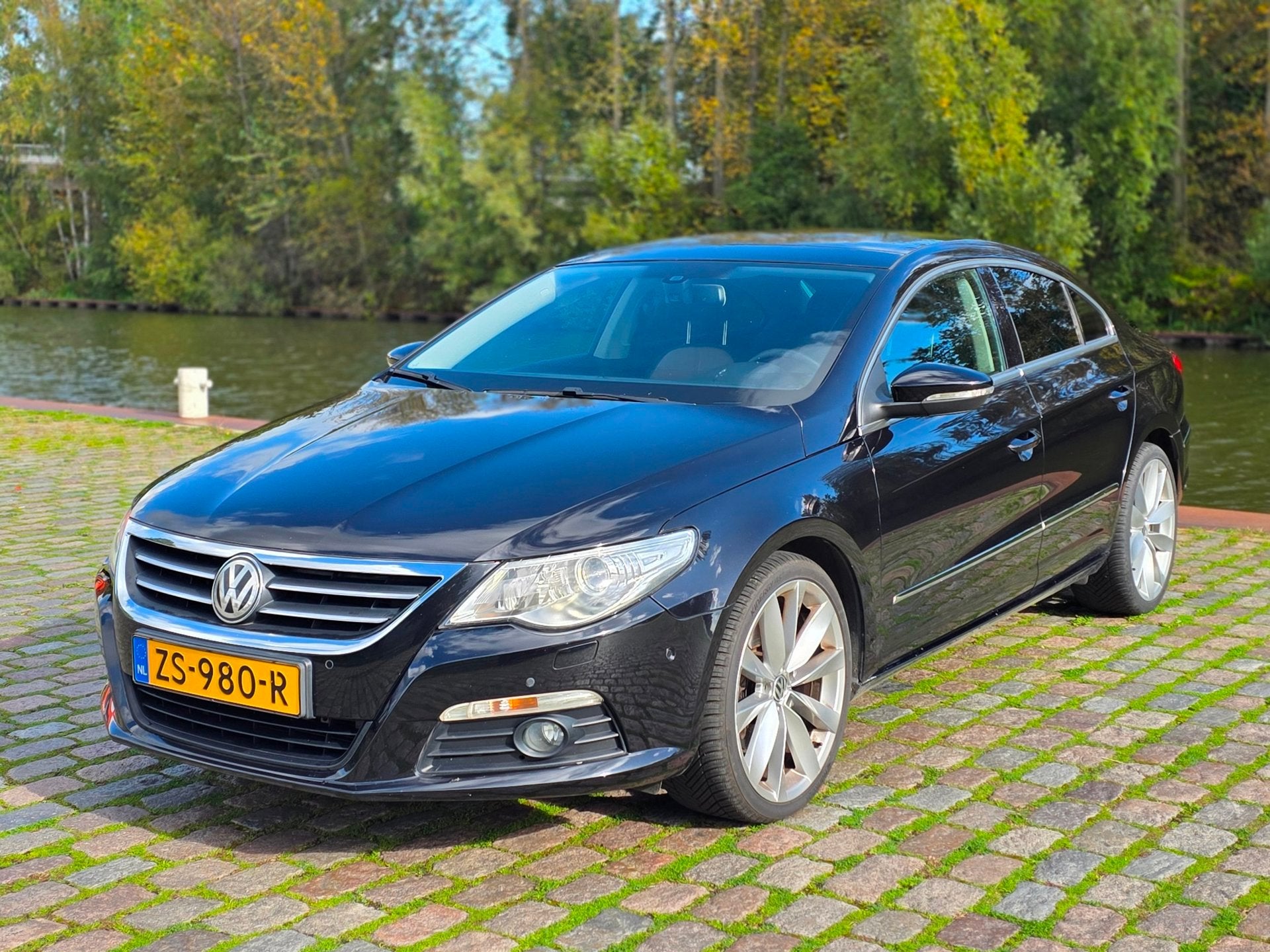 Volkswagen Passat CC 2.0 TSI 4p Automaat 1e eigenaar leerbek, Auto's, Euro 5, 4 cilinders, 1984 cc, Zwart