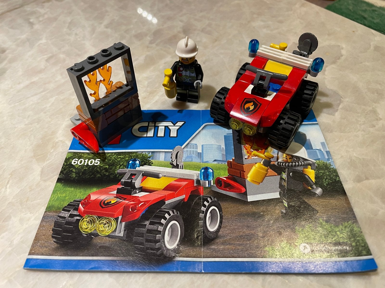 Lego City Brandweer Starter Set 60105, City, Lego, Ophalen of Verzenden, Zo goed als nieuw