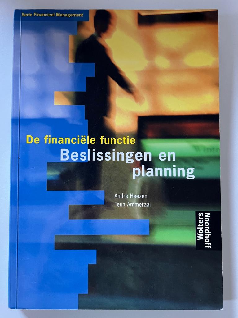 De financiële functie – Beslissingen en planning, Gelezen, Geld en Beleggen, Ophalen of Verzenden, Heezen en Ammeraal