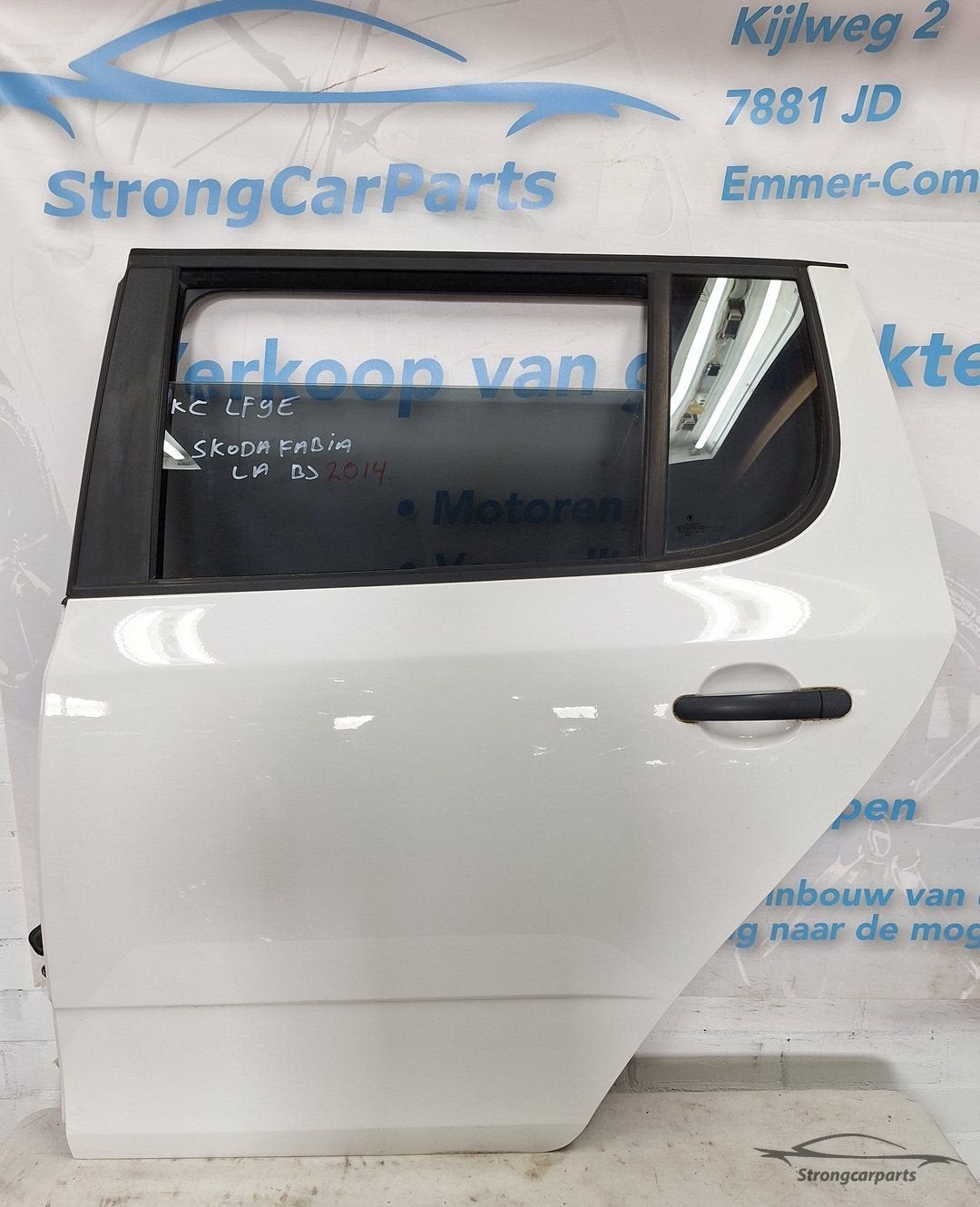 Deur Portier Skoda Fabia II links achter Compleet LF9E 2014, Gebruikt, -, Deur, -