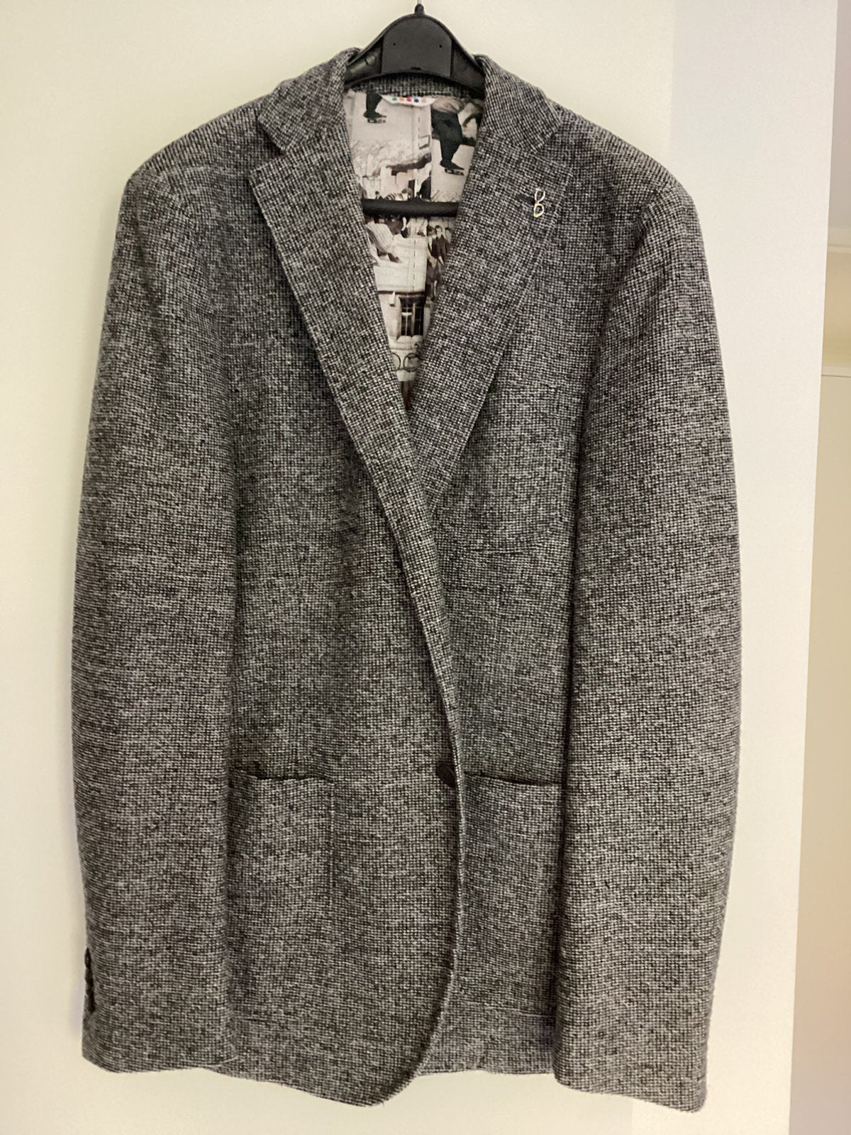 Manuel Ritz colbert zwart wit maat 54, Kleding | Heren, Ophalen of Verzenden, Zo goed als nieuw, Maat 52/54 (L), Zwart