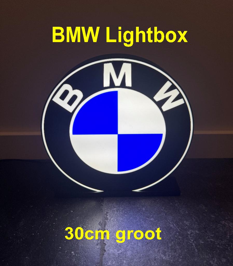 Groot BMW logo lightbox 30cm, Ophalen of Verzenden, Nieuw, Reclamebord