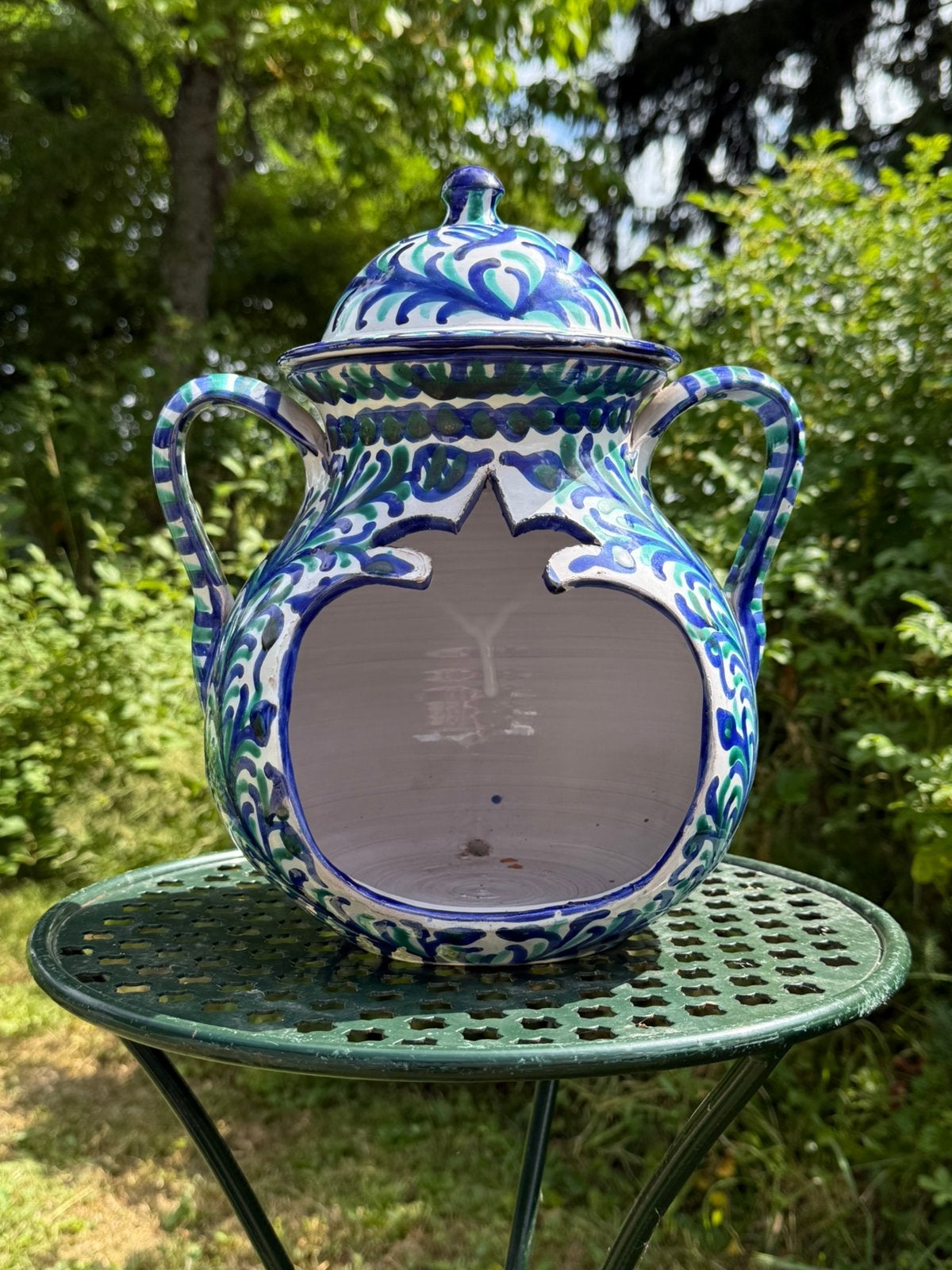 Fajalauza Vintage Granada Pot - Lamp  - 30cm, Ophalen of Verzenden