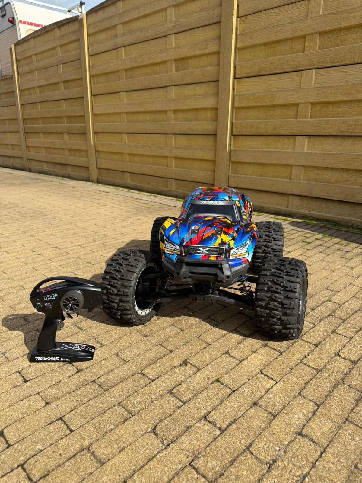 Traxxas X-Maxx 8S – zeer nette staat – Pro-Line Trenchers, Auto, Groter dan 1:32, Zo goed als nieuw, Ophalen
