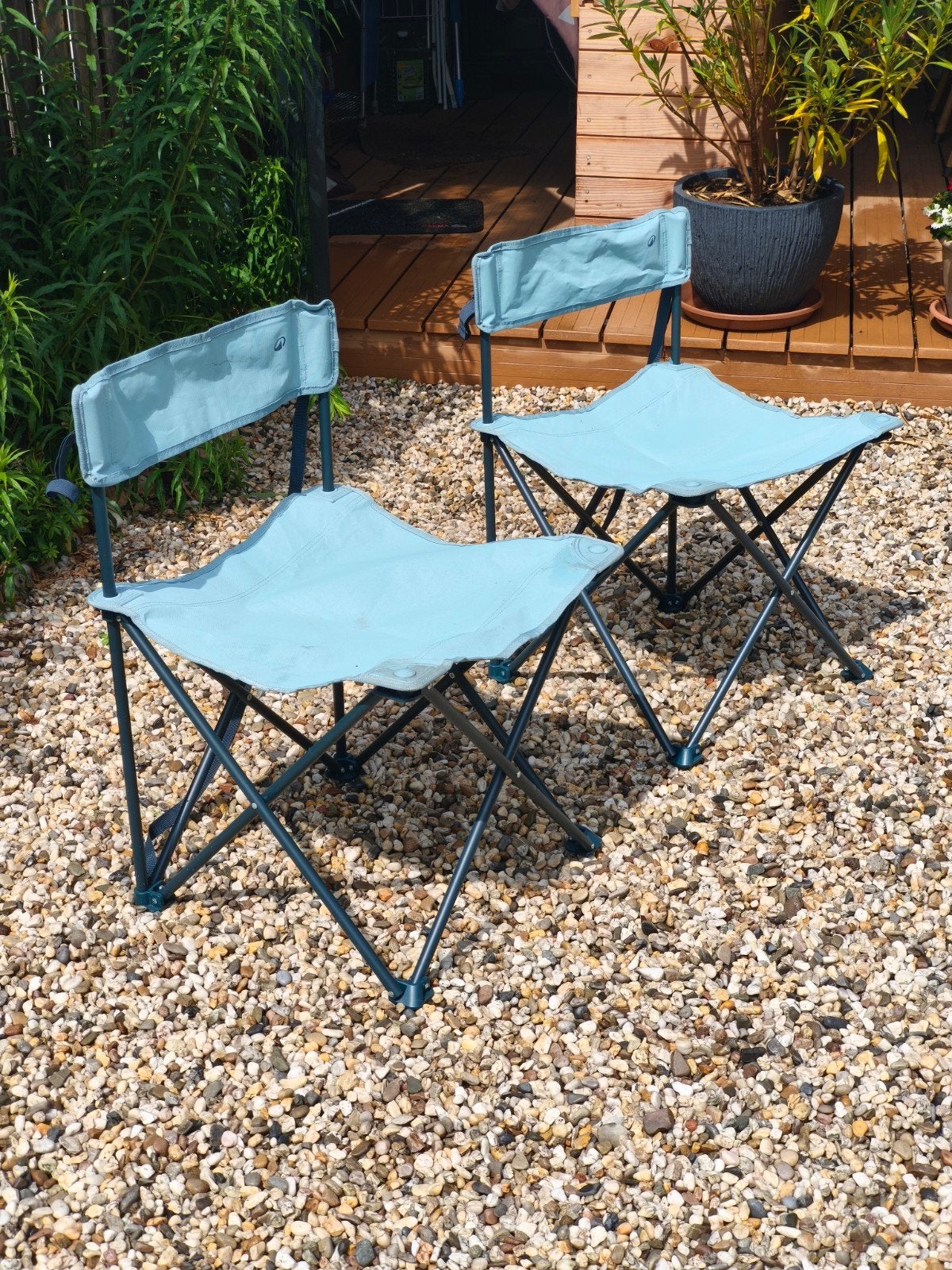 Klapstoelen en tafel, Caravans en Kamperen, Ophalen, Campingstoel