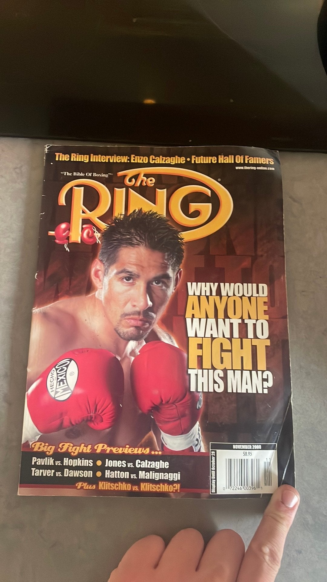 The Ring Magazine November 2008 - Boks Magazine, Ophalen of Verzenden, Zo goed als nieuw, Overige typen