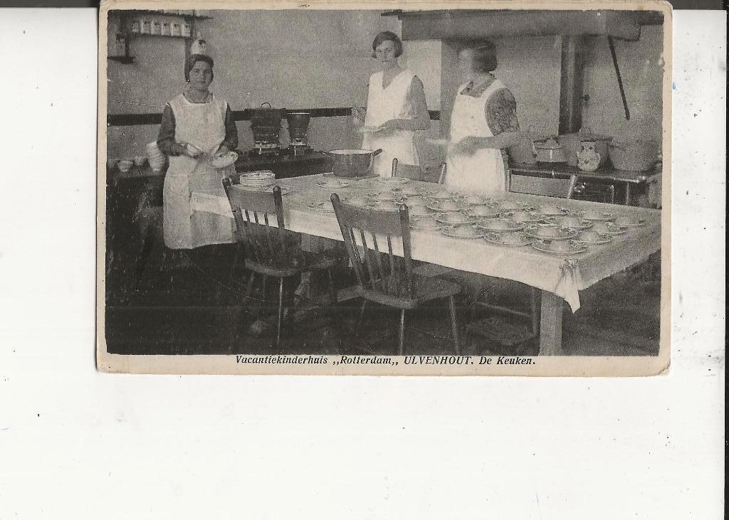 Ulvenhout Vacantiekinderhuis Rotterdam Keuken, Ophalen of Verzenden, 1920 tot 1940, Gelopen, Zuid-Holland