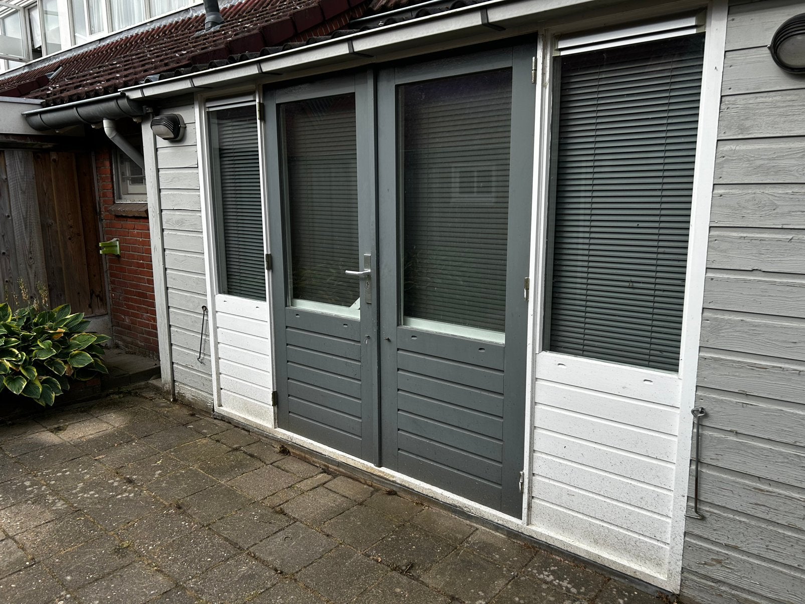 Buitendeur kozijn afmeting 3000x2115mm, Deurkozijn, Zo goed als nieuw, 150 tot 225 cm, Hout