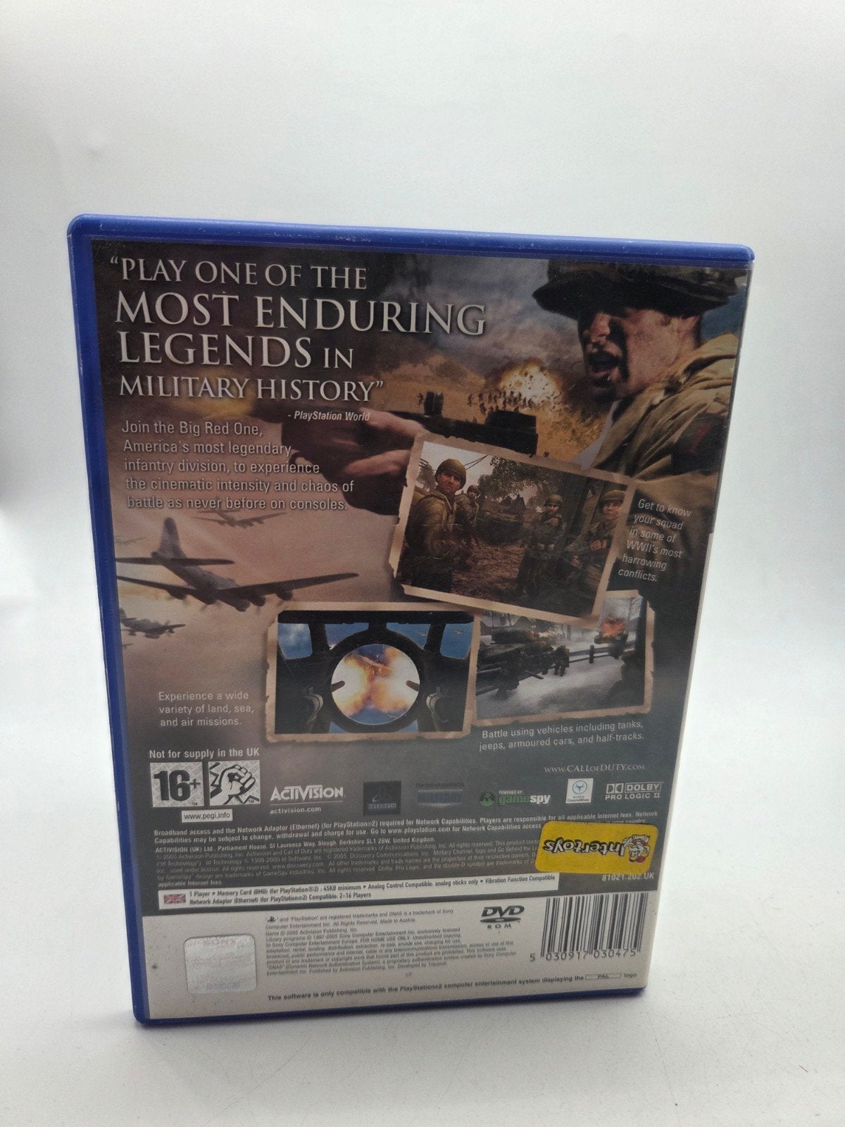 Call of Duty 2: Big Red One - PlayStation 2, Online, Shooter, Activision, 1 speler
