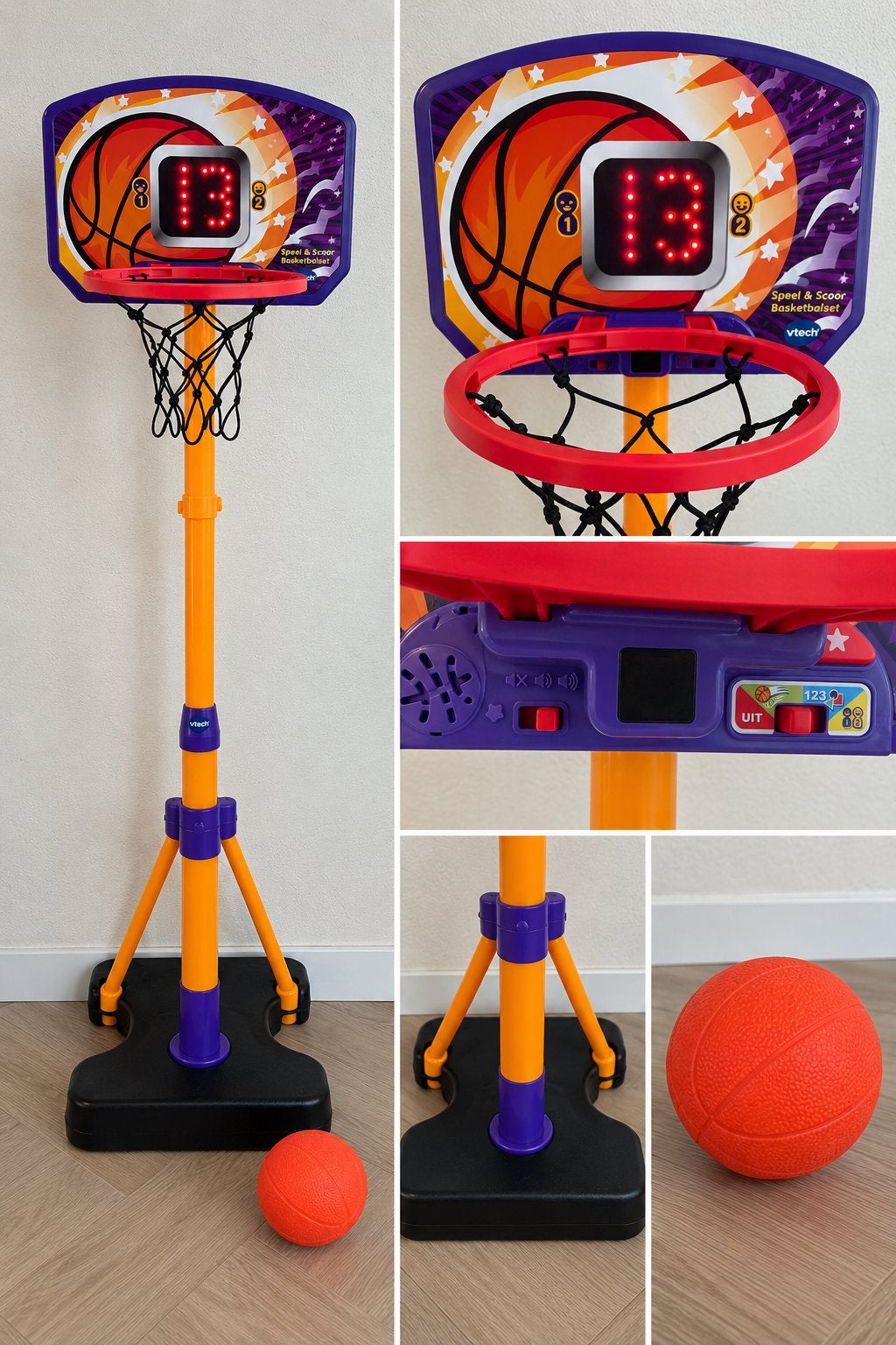 VTech Speel & Scoor Basketbalset, Ophalen of Verzenden, Zo goed als nieuw, 2 tot 4 jaar