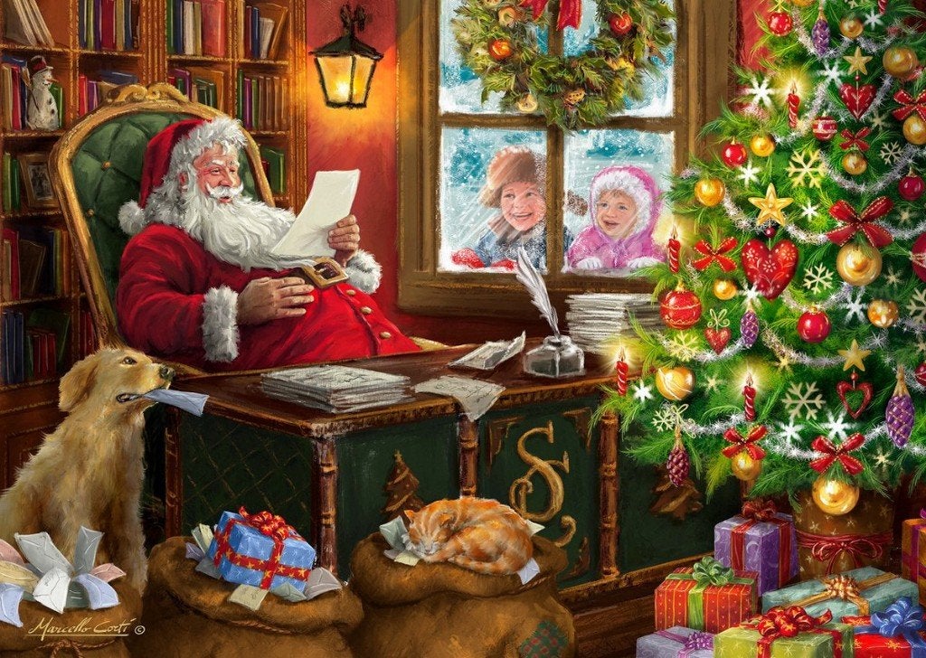 legpuzzel kerst 1000 nieuw Hopefull thoughts € 7,50, Hobby en Vrije tijd, Ophalen of Verzenden, 500 t/m 1500 stukjes, Nieuw, Legpuzzel