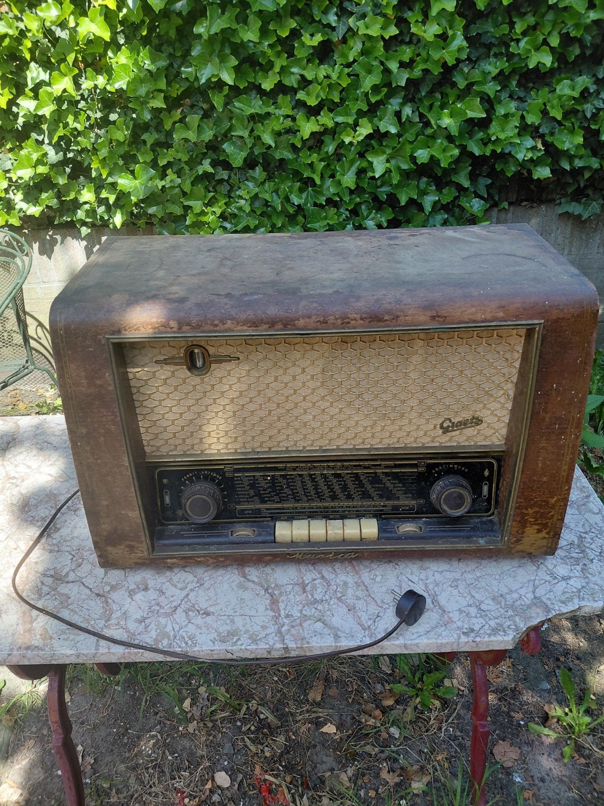 Graetz Musica UKW-Vollsuper Vintage Radio/ buizenradio, Ophalen of Verzenden, Niet werkend, Radio