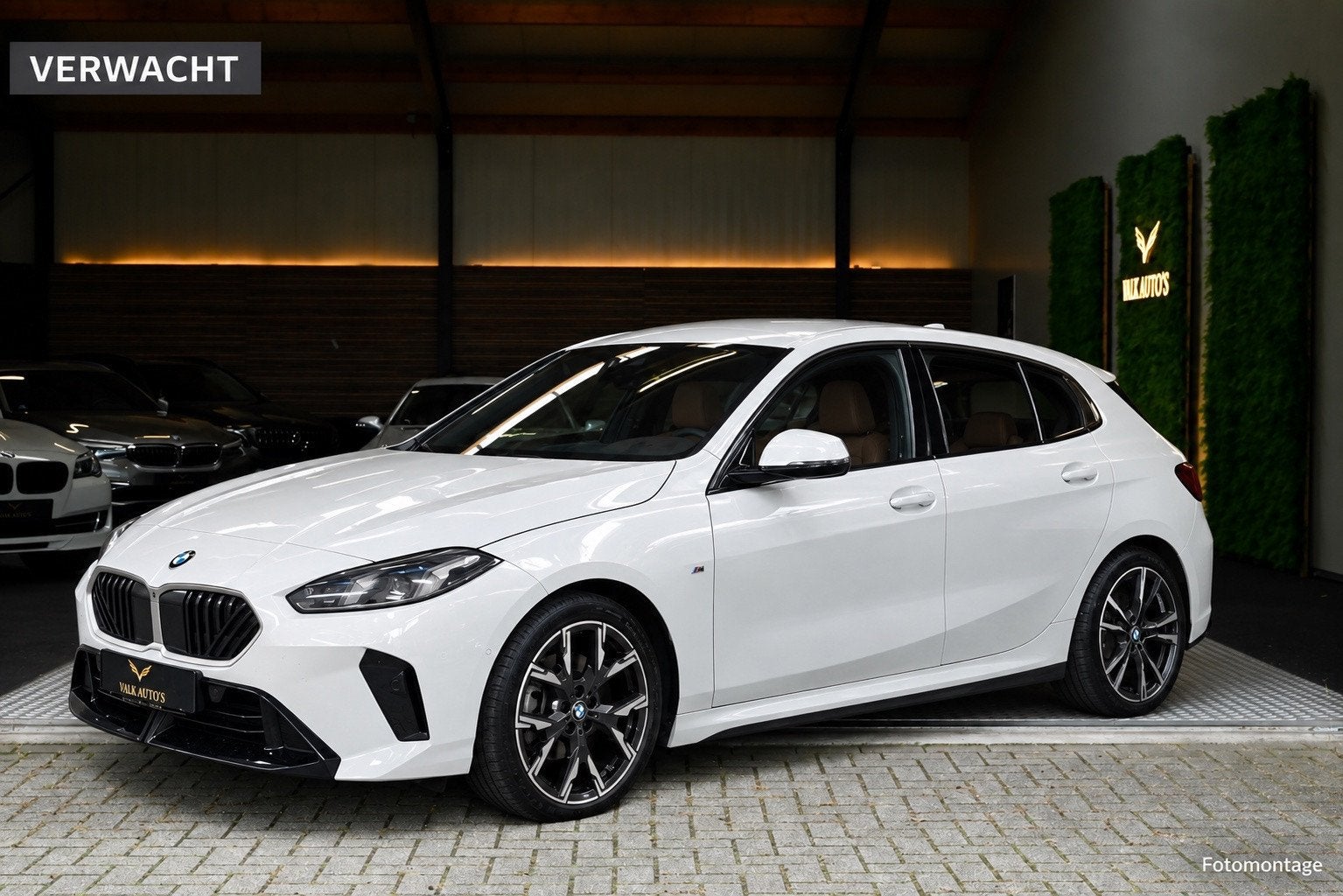 BMW 1-serie 120 M-Sport - Head-up - 360° - Mokka, Auto's, Gebruikt, Euro 6, Wit, Origineel Nederlands