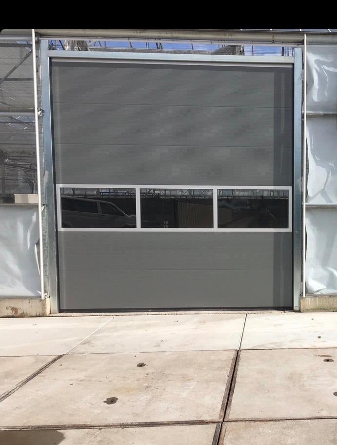 Garagedeur met motor en afstandsbediening, Ophalen, Gebruikt, Garagedeur, Metaal