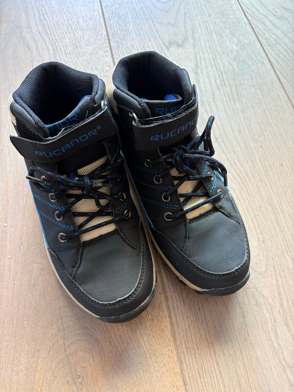 Rucanor kinder bergschoenen maat 36 - Zwart/Blauw, Schoenen, Ophalen of Verzenden, Zo goed als nieuw, Jongen