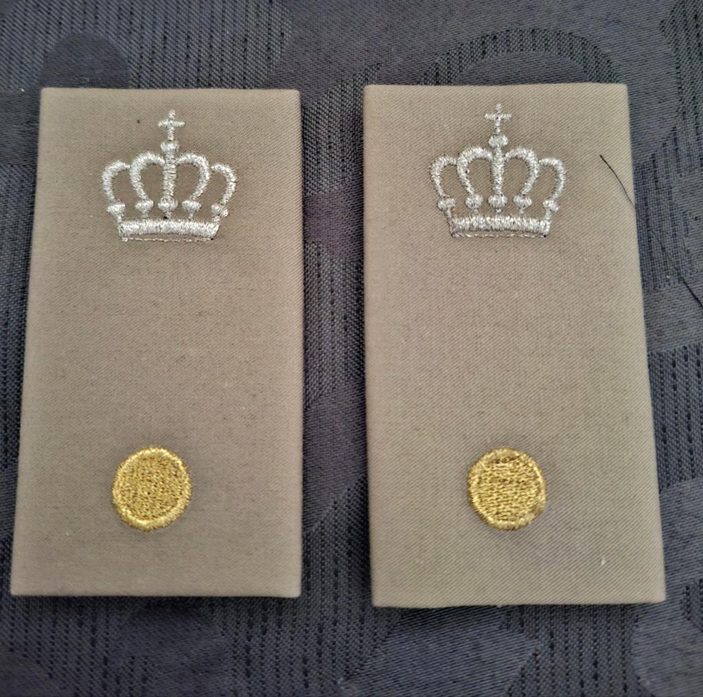 Set rangen adjudant instructeur, Ophalen of Verzenden, Landmacht, Nederland, Embleem of Badge