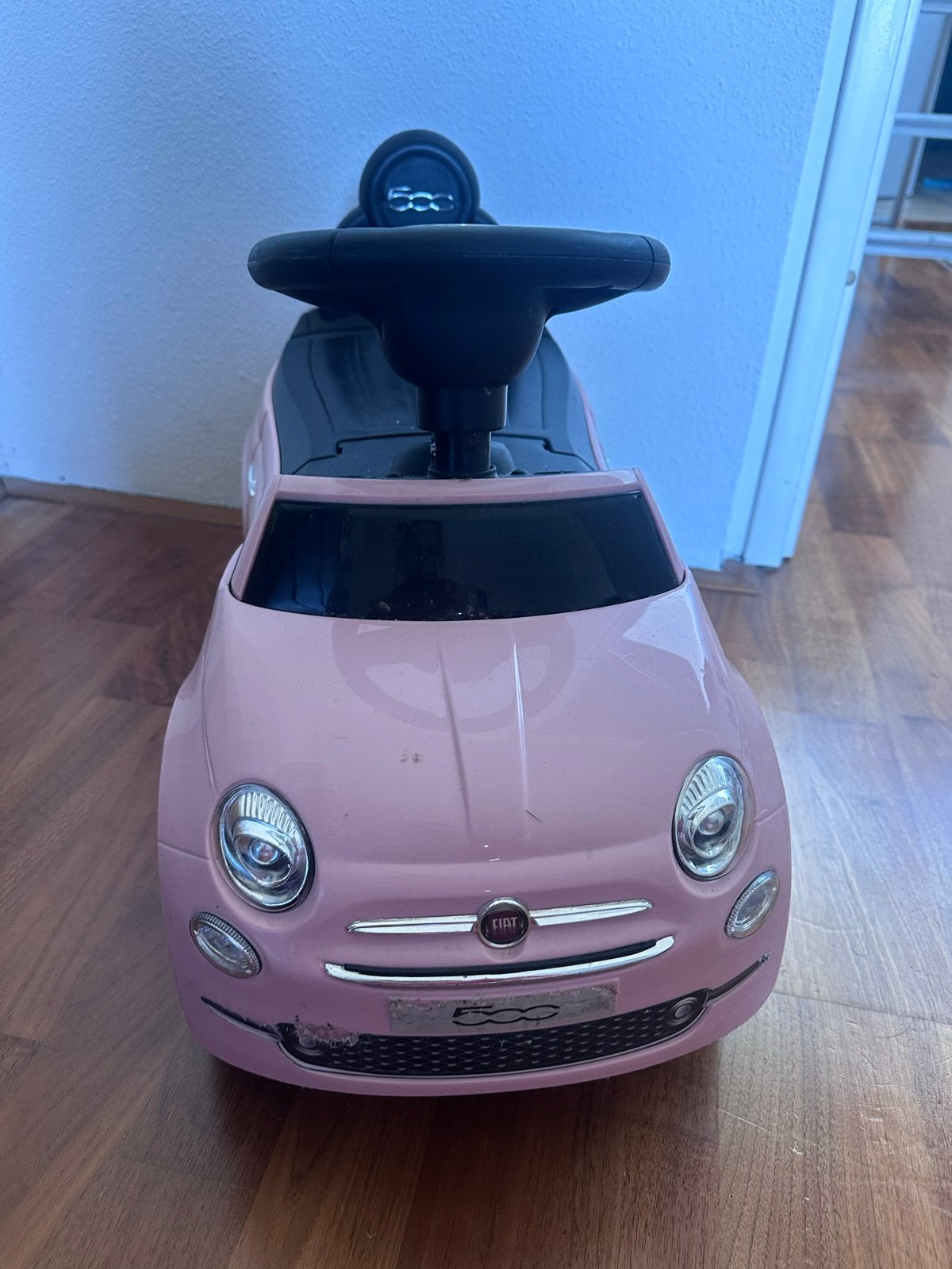 Roze Fiat 500 loopauto voor kinderen, Ophalen, Gebruikt