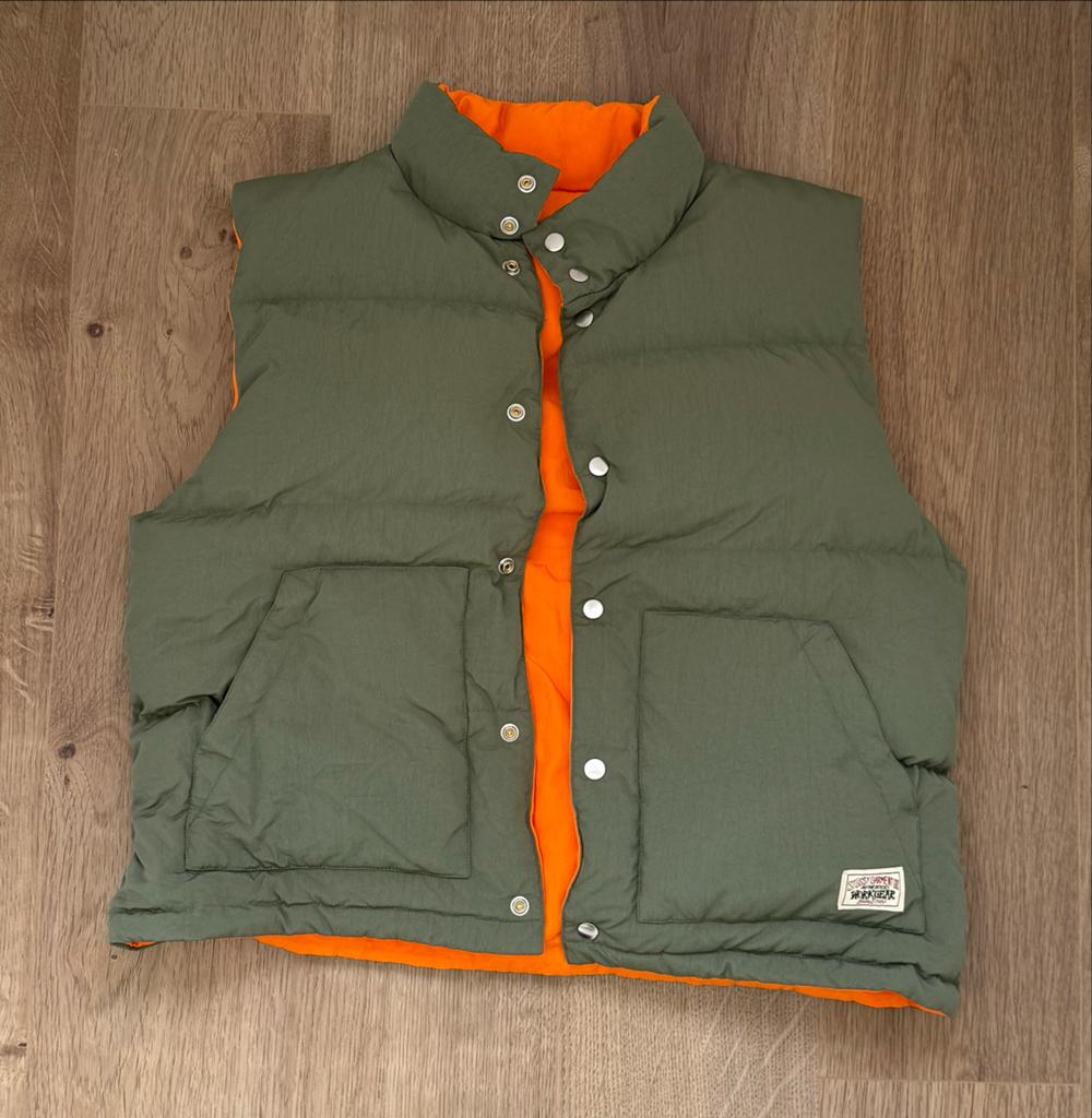 Stussy Bodywarmer - Omkeerbaar Groen/Oranje, Ophalen of Verzenden, Zo goed als nieuw, Maat 48/50 (M), Groen