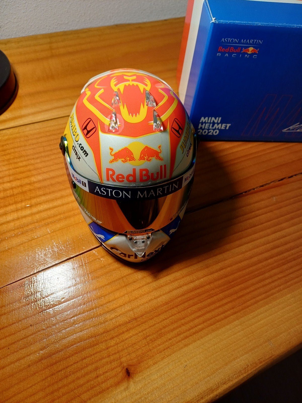 Schaalmodel Helm Max Verstappen 2020 - Schaal 1:2, Ophalen of Verzenden, Zo goed als nieuw, Formule 1