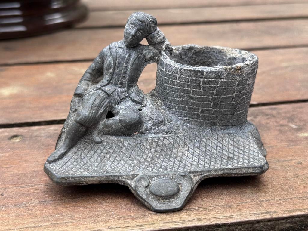 Antieke luciferhouder, Ophalen of Verzenden