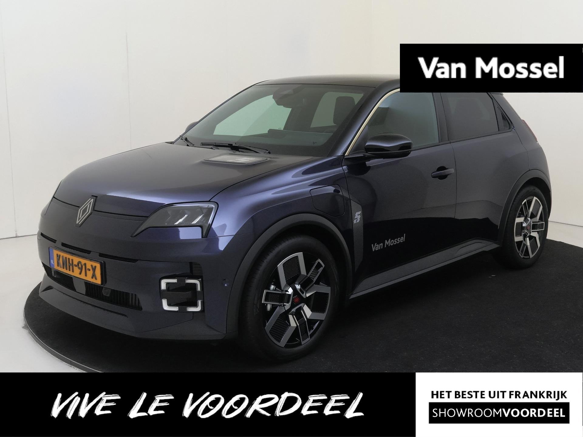 Renault 5 comfort range techno 52 kWh | Harman kardon audio, Auto's, Stof, Blauw, 500 kg, Te koop