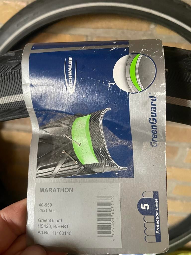 Schwalbe Marathon GreenGuard fietsband (2x), Ophalen, Zo goed als nieuw
