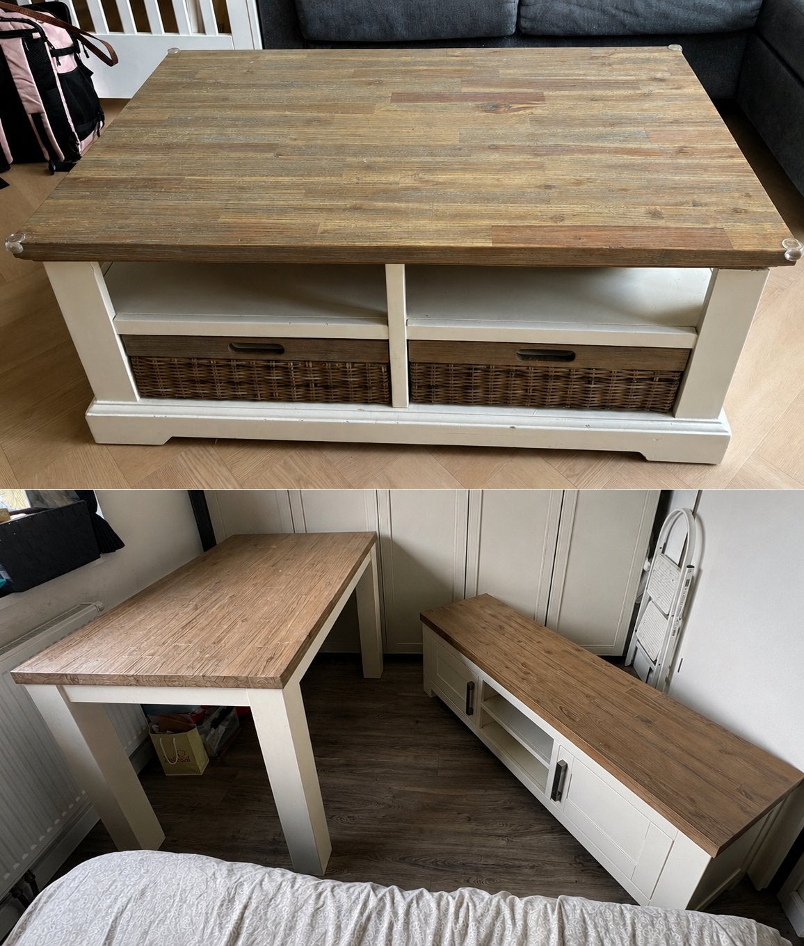 Tv meubel salontafel en eettafel pronto wonen, Ophalen