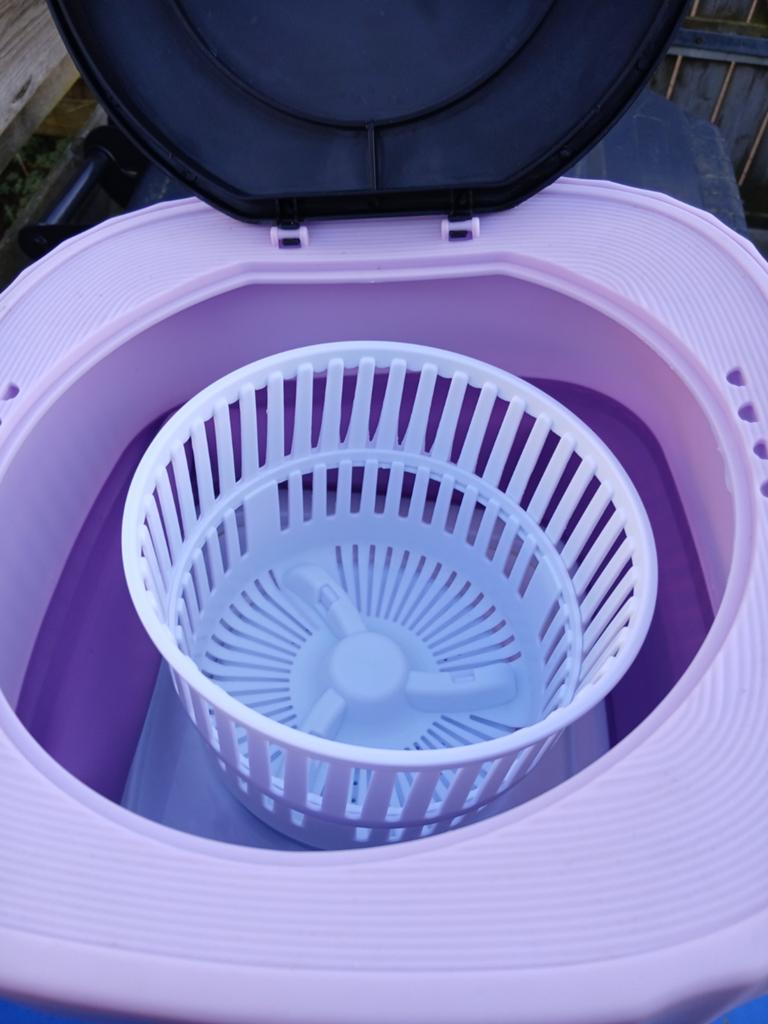 Camping wasmachine, Ophalen