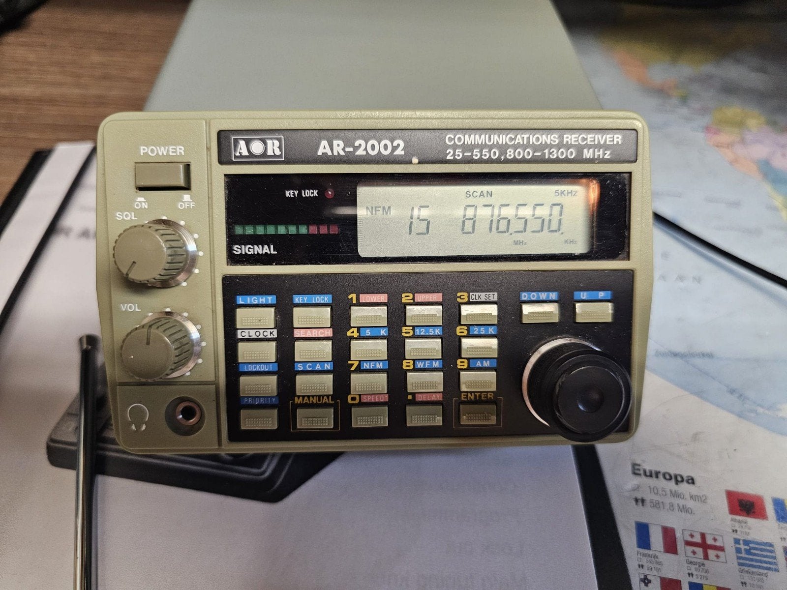AOR AR 2002, Telecommunicatie, Zenders en Ontvangers, Gebruikt, Ontvanger, Ophalen of Verzenden
